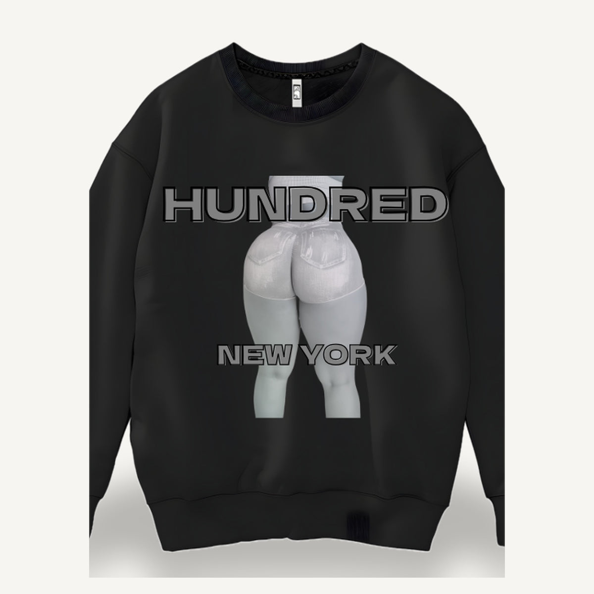 Denim Photo Crewneck — Black — CRW-02_denim-photo-crewneck_black_01