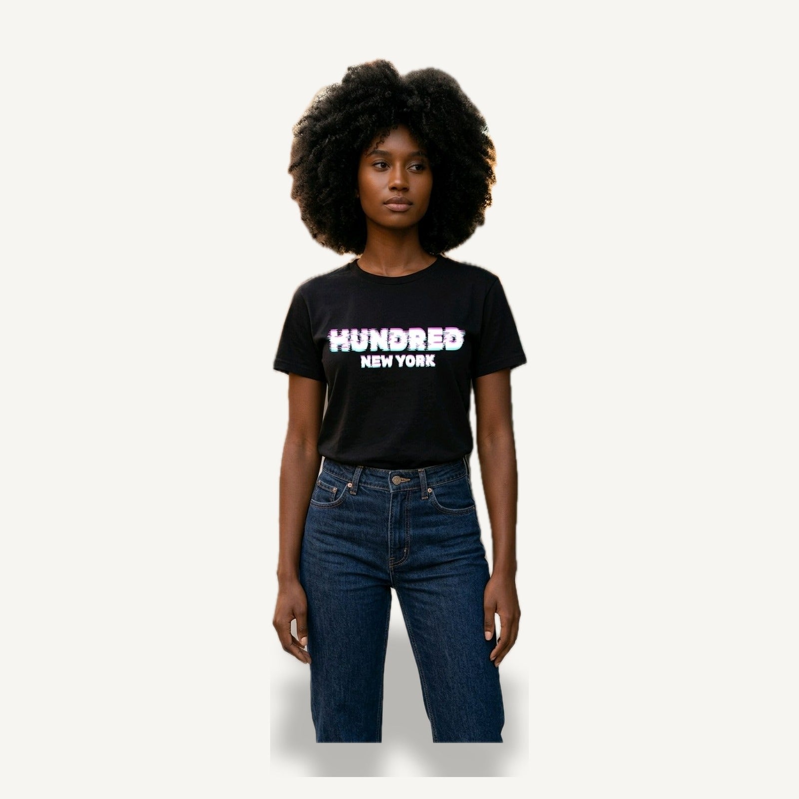 Glitch Logo Tee — Black — TEE-08_glitch-logo_black_04-model