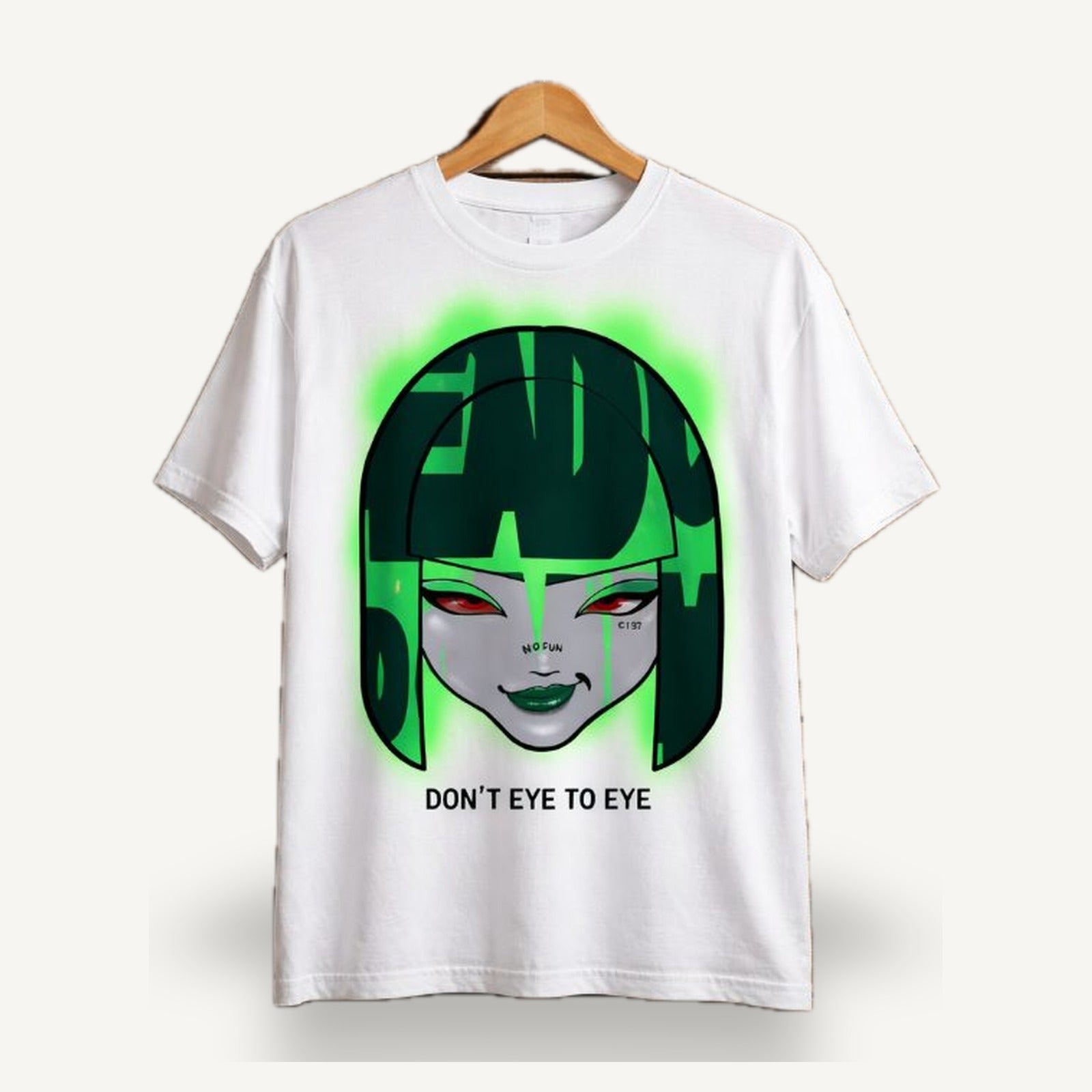 DON'T EYE TO EYE Tee — White — TEE-09_dont-eye-to-eye_white_01