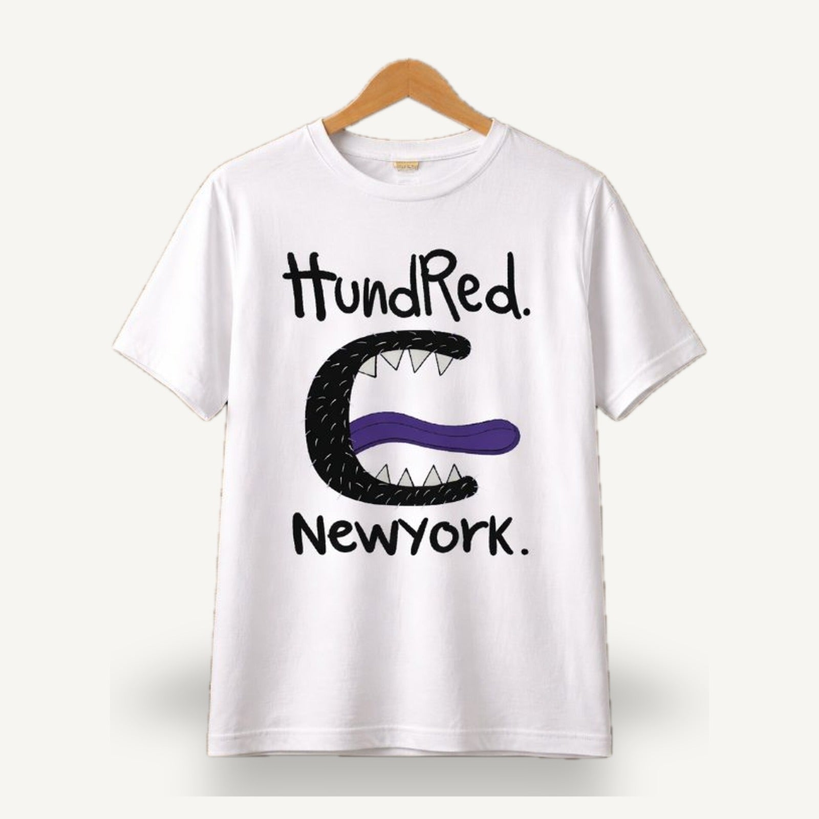 Monster Mouth Tee — White — TEE-10_monster-mouth_white_01